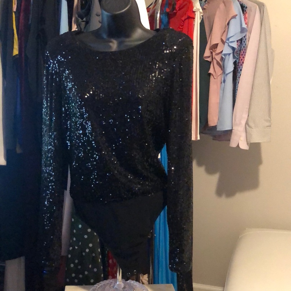 Express Sequence body suit NWT